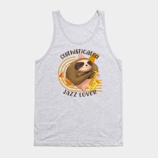 Slothisticated Jazz Lover Tank Top